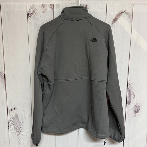 The North Face TKA Stealth Jacket Men’s L Gray Full-Zip Fleece EUC - Picture 3 of 14